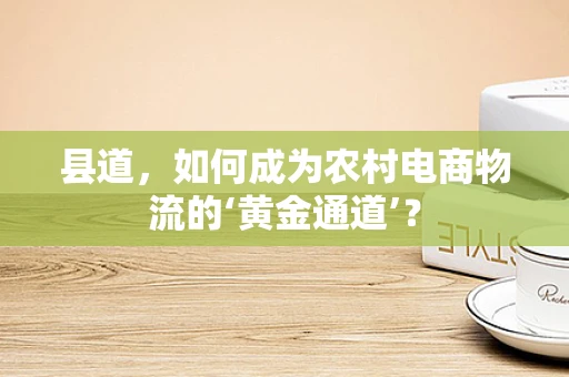 县道，如何成为农村电商物流的‘黄金通道’？