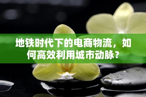 地铁时代下的电商物流，如何高效利用城市动脉？