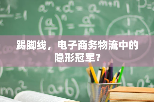 踢脚线，电子商务物流中的隐形冠军？
