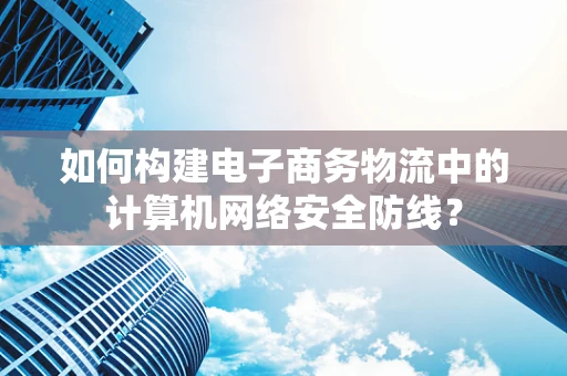 如何构建电子商务物流中的计算机网络安全防线？