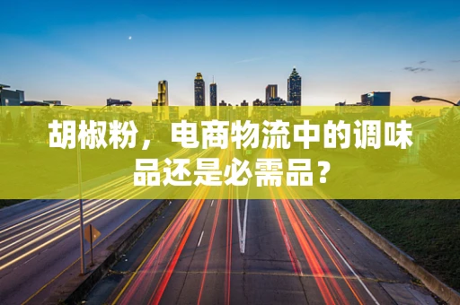 胡椒粉，电商物流中的调味品还是必需品？