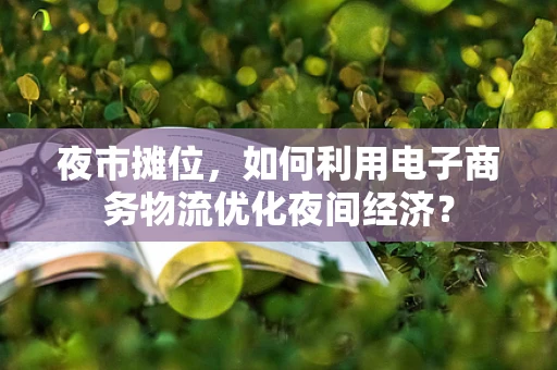 夜市摊位，如何利用电子商务物流优化夜间经济？