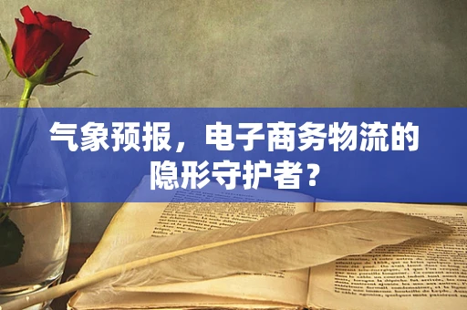 气象预报，电子商务物流的隐形守护者？