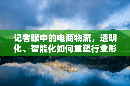 记者眼中的电商物流，透明化、智能化如何重塑行业形象？