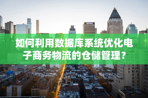 如何利用数据库系统优化电子商务物流的仓储管理？