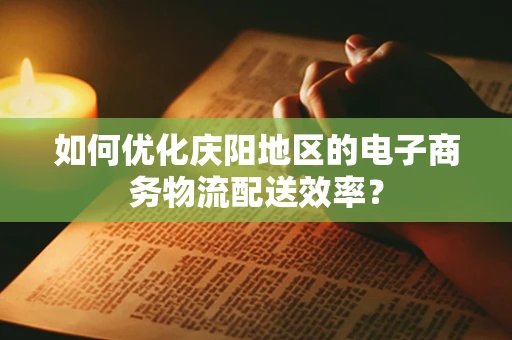 如何优化庆阳地区的电子商务物流配送效率？