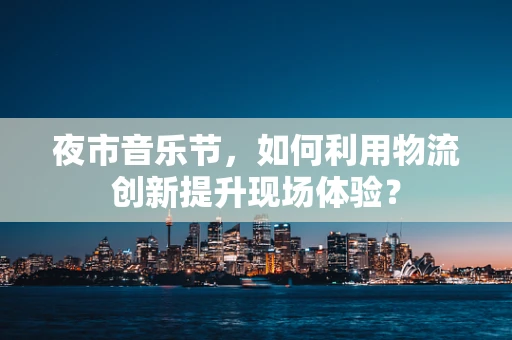 夜市音乐节，如何利用物流创新提升现场体验？