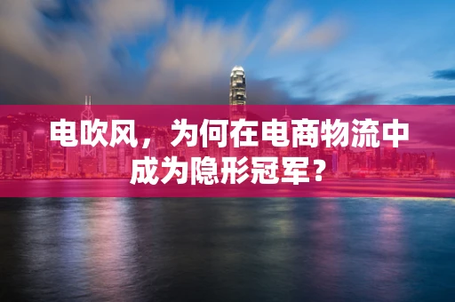 电吹风，为何在电商物流中成为隐形冠军？
