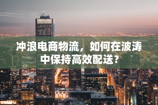 冲浪电商物流，如何在波涛中保持高效配送？