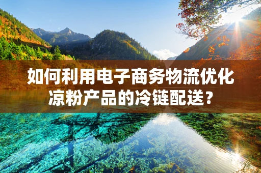 如何利用电子商务物流优化凉粉产品的冷链配送？