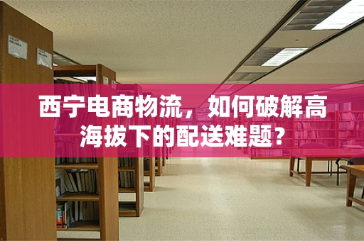 西宁电商物流，如何破解高海拔下的配送难题？