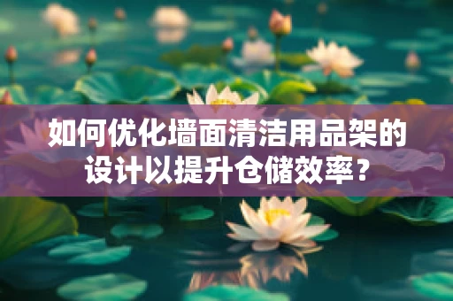 如何优化墙面清洁用品架的设计以提升仓储效率？