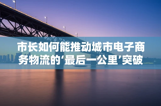 市长如何能推动城市电子商务物流的‘最后一公里’突破？