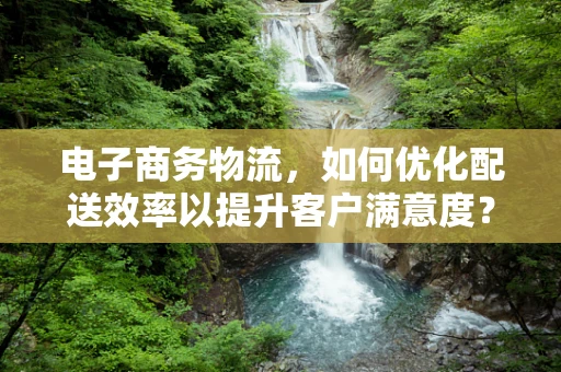电子商务物流，如何优化配送效率以提升客户满意度？