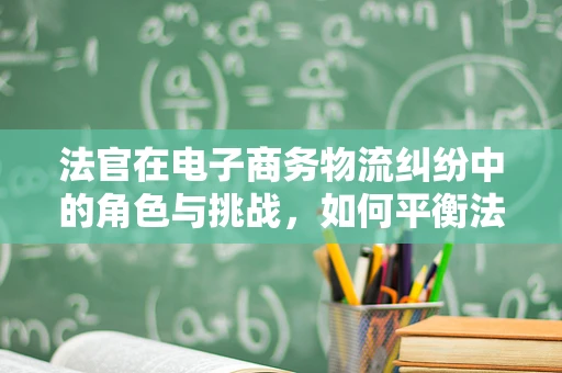 法官在电子商务物流纠纷中的角色与挑战，如何平衡法律与效率？