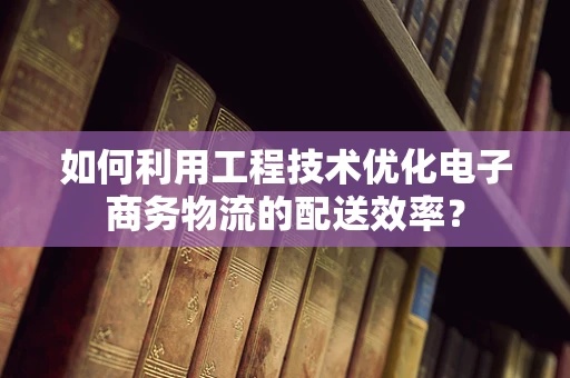 如何利用工程技术优化电子商务物流的配送效率？
