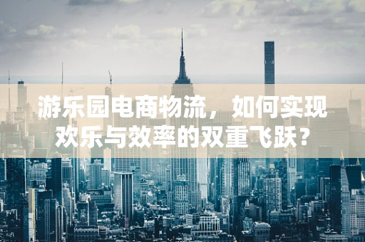 游乐园电商物流，如何实现欢乐与效率的双重飞跃？