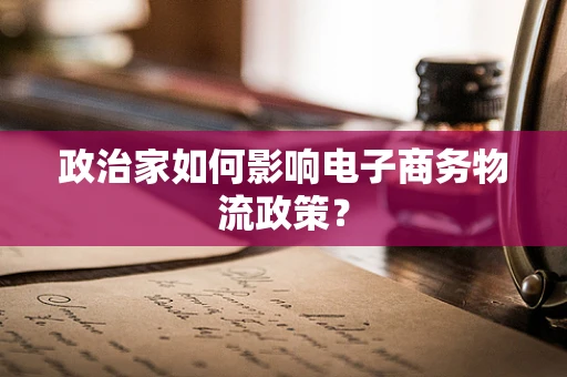 政治家如何影响电子商务物流政策？