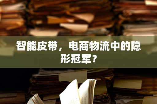 智能皮带，电商物流中的隐形冠军？