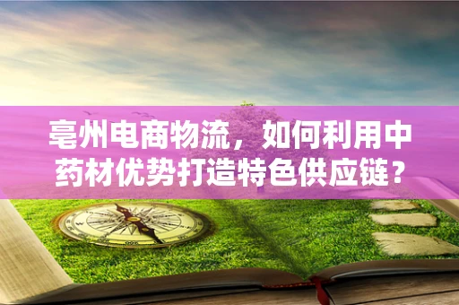 亳州电商物流，如何利用中药材优势打造特色供应链？