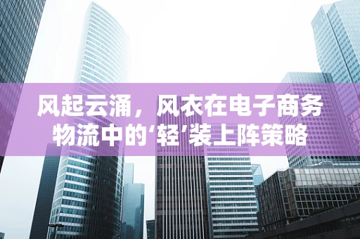 风起云涌，风衣在电子商务物流中的‘轻’装上阵策略