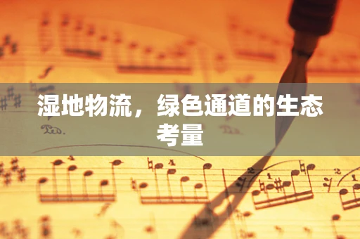 湿地物流，绿色通道的生态考量