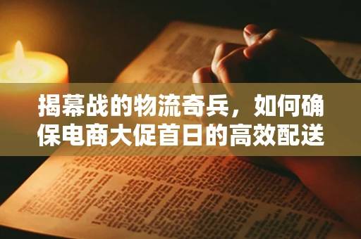 揭幕战的物流奇兵，如何确保电商大促首日的高效配送？