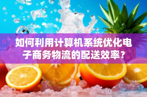 如何利用计算机系统优化电子商务物流的配送效率？