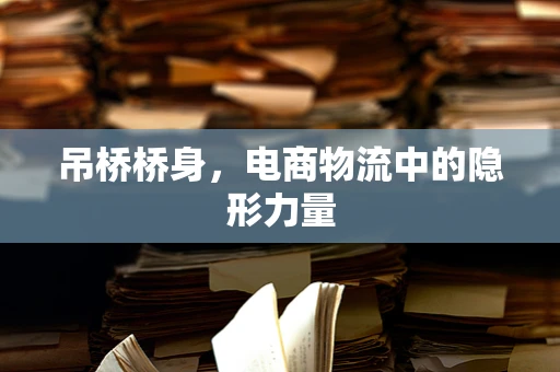 吊桥桥身，电商物流中的隐形力量