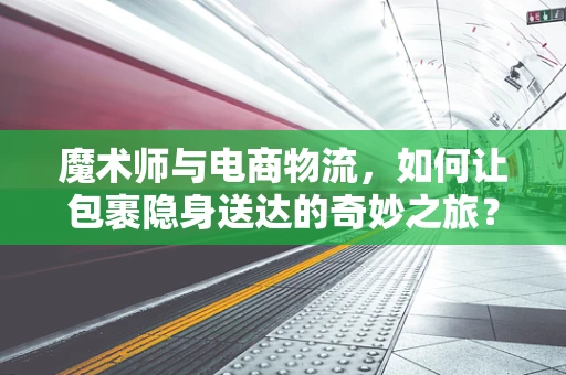 魔术师与电商物流，如何让包裹隐身送达的奇妙之旅？