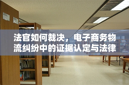 法官如何裁决，电子商务物流纠纷中的证据认定与法律适用