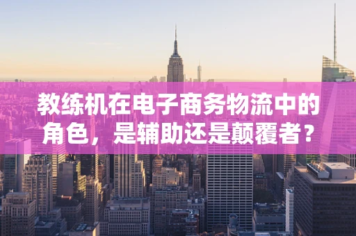 教练机在电子商务物流中的角色，是辅助还是颠覆者？