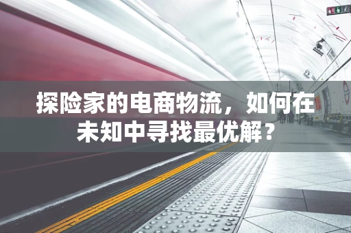 探险家的电商物流，如何在未知中寻找最优解？