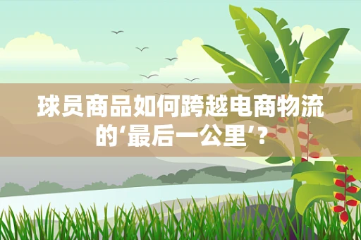 球员商品如何跨越电商物流的‘最后一公里’？