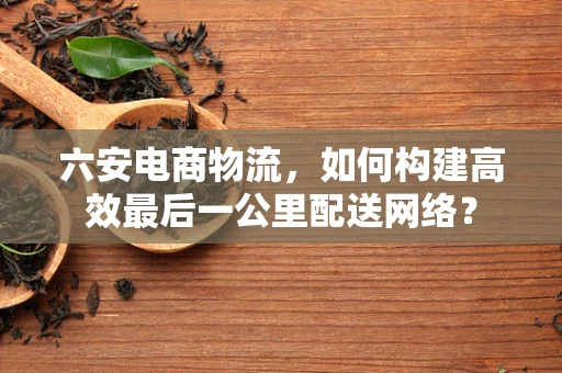 六安电商物流，如何构建高效最后一公里配送网络？