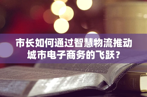 市长如何通过智慧物流推动城市电子商务的飞跃？