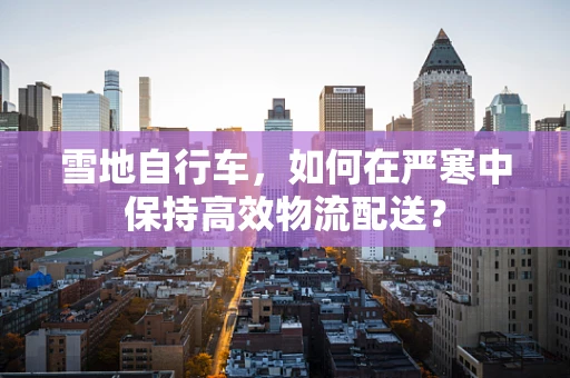 雪地自行车，如何在严寒中保持高效物流配送？