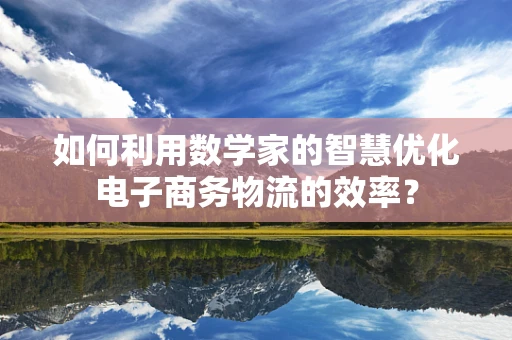 如何利用数学家的智慧优化电子商务物流的效率？