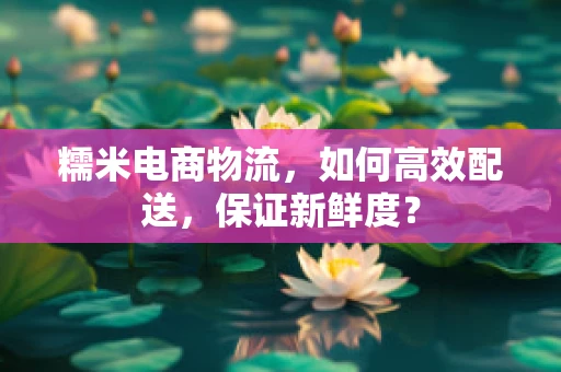糯米电商物流，如何高效配送，保证新鲜度？