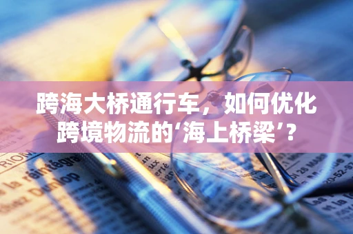 跨海大桥通行车，如何优化跨境物流的‘海上桥梁’？