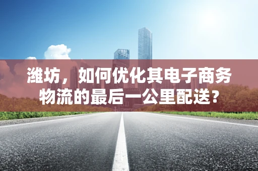 潍坊，如何优化其电子商务物流的最后一公里配送？