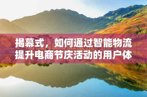 揭幕式，如何通过智能物流提升电商节庆活动的用户体验？