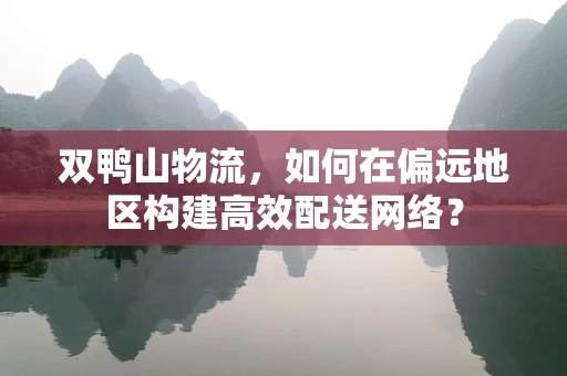 双鸭山物流，如何在偏远地区构建高效配送网络？