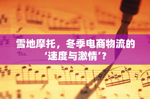 雪地摩托，冬季电商物流的‘速度与激情’？