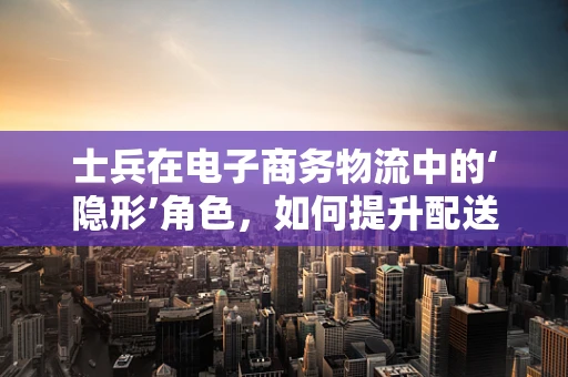 士兵在电子商务物流中的‘隐形’角色，如何提升配送效率与安全性？