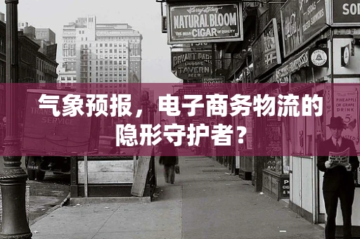 气象预报，电子商务物流的隐形守护者？