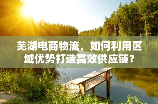 芜湖电商物流，如何利用区域优势打造高效供应链？