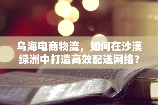 乌海电商物流，如何在沙漠绿洲中打造高效配送网络？